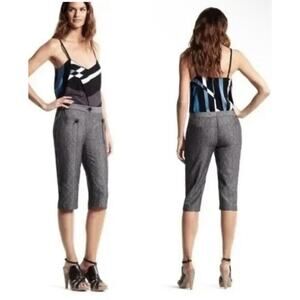 Derek Lam Bermuda Short Capri Trouser Organic Cotton Blend Pants Size 8